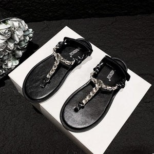 TAOMENGSI Women's Knotted Perforated Flat Sandals product image 5