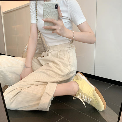 Women's Genuine Leather Ballet-Style Trainer Sneakers – product view 4