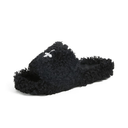 Women's Plush Platform Outdoor Slippers – product view 5