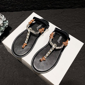 TAOMENGSI Women's Knotted Perforated Flat Sandals product image 6