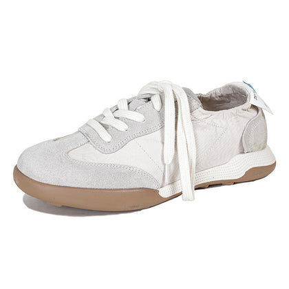 Women's Embroidered Leather Ballet Sneakers – product view 5