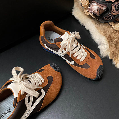 Women's 5cm Hidden-Wedge Lace-Up Trainer Sneakers – product view 4