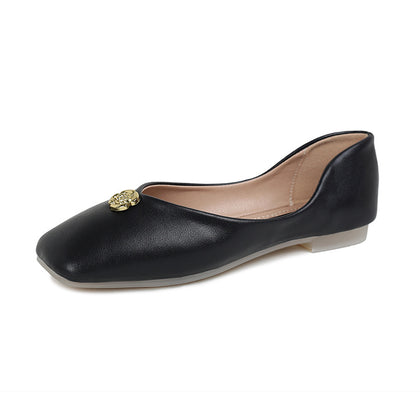 Black Women's Camellia Soft-Sole Ballet Flats – product view 8