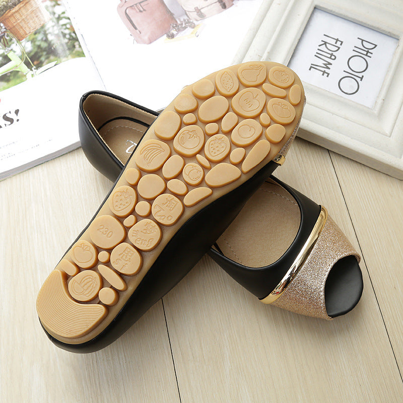 TAOMENGSI Women's Open-Toe Metal Accent Flat Sandals product image 10