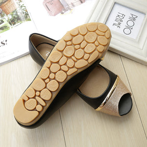 TAOMENGSI Women's Open-Toe Metal Accent Flat Sandals product image 7