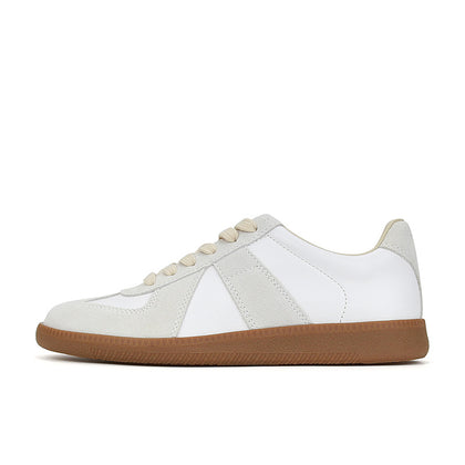 Women's Vintage Leather Low-Top Trainer Sneakers – product view 5