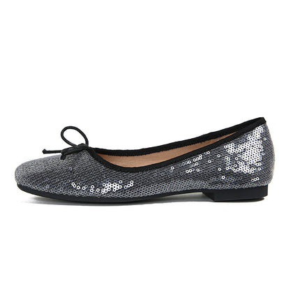 Women's Bow Square-Toe Ballet Flats – product view 5