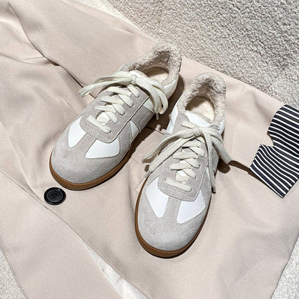 Women's Vintage Leather Low-Top Trainer Sneakers – product view 7