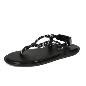 TAOMENGSI Women's Knotted Perforated Flat Sandals product image 4