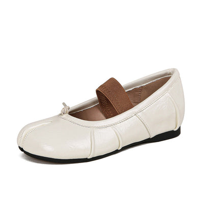 TAOMENGSI Women's Soft Leather Split-Toe Ballet Flats product image 7