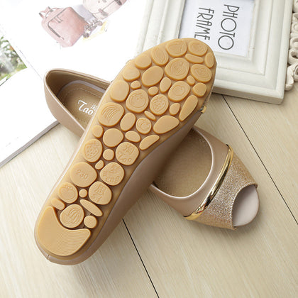 TAOMENGSI Women's Open-Toe Metal Accent Flat Sandals product image 8