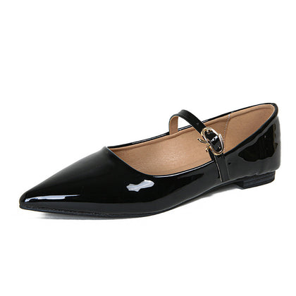 Women's Patent Pointed-Toe Mary Jane Flats – product view 5