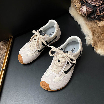 Women's 5cm Hidden-Wedge Lace-Up Trainer Sneakers – product view 2