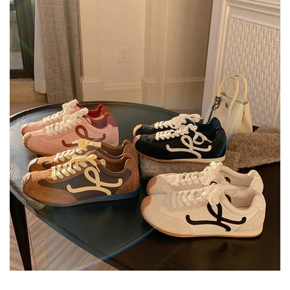 Women's 5cm Hidden-Wedge Lace-Up Trainer Sneakers – product view 1