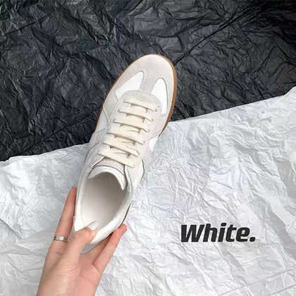 Women's Vintage Leather Low-Top Trainer Sneakers – product view 1