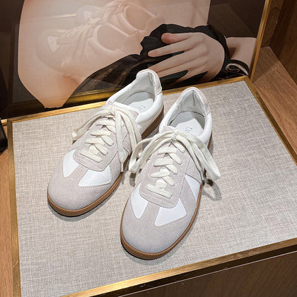 Women's Vintage Leather Low-Top Trainer Sneakers – product view 6
