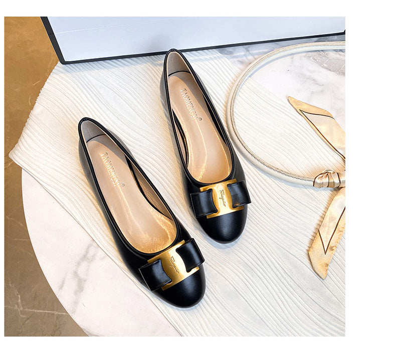Women's Colorblock Bow Chunky Heel Pumps detail image 10